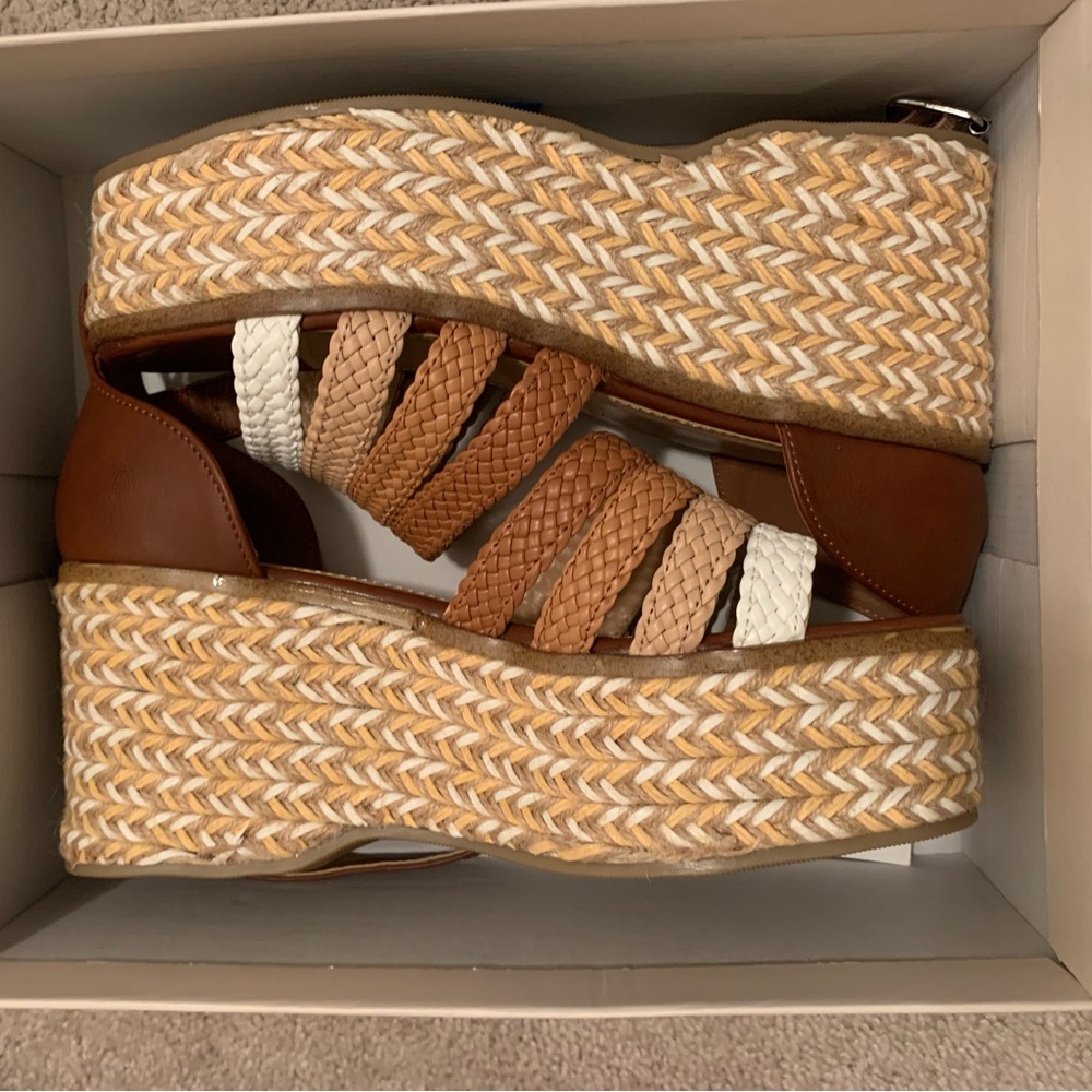 Women's Braided Chunky Platform Espadrilles